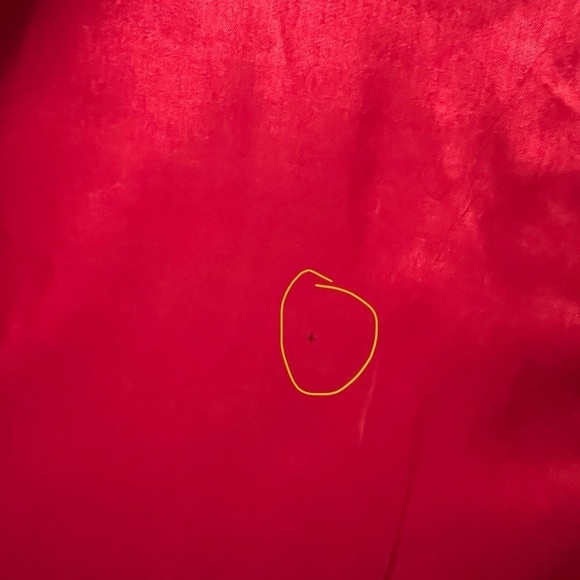 Vintage Pure Wool Pendleton Trench Coat in Red.  Sz 14 - Picture 11 of 11